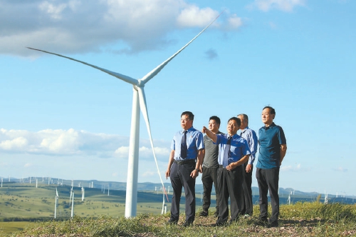 風光旖旎,風電場植被恢復了